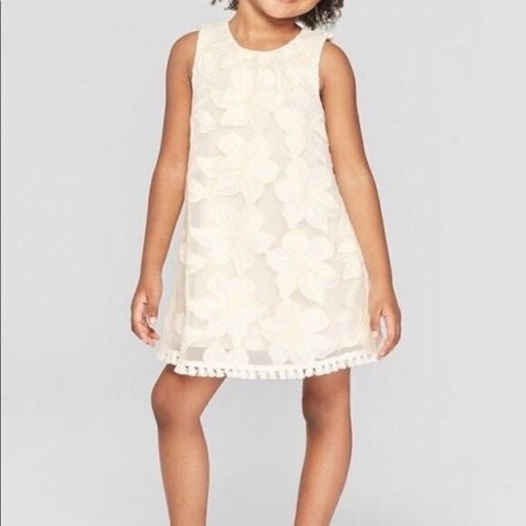 2/$20 Osh kosh Genuine Kids toddler floral fringe dress - Picture 1 of 8